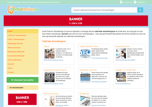 exemplu promovare banner