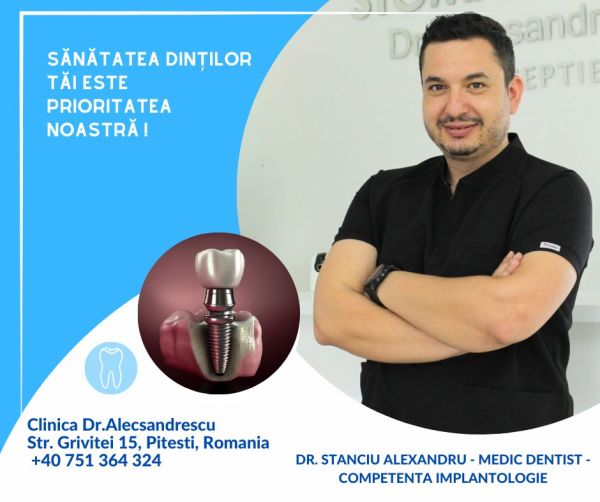 Dr. Alecsandrescu Stomatologie Pitesti Implanturi dentare Pitesti poza 8