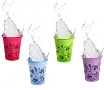 Imagine Pahare de unica folosinta FLORAL diverse culori