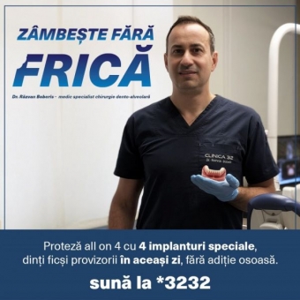 Imagine Proteza dentara pe 4 implanturi Clinica 32