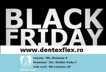 Imagine Black Friday 30% reducere la toate servciile stomatologice!!