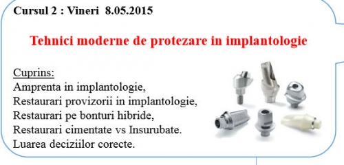 Imagine Tehnici moderne de protezare in implantologie