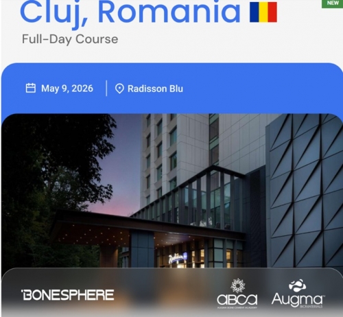 Imagine Workshop practic de augmentări osoase – Cluj | 09 Mai 2026