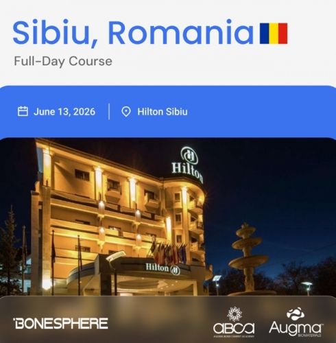 Imagine Workshop practic de augmentări osoase – Sibiu | 13 Iunie 2026
